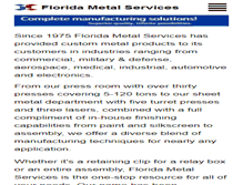 Tablet Screenshot of florida-metal.com